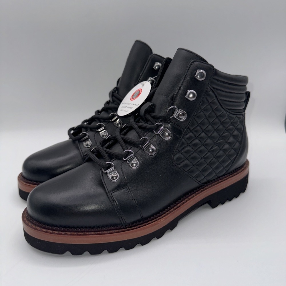 Blondo Helen Ankle Boots Women's Size 7.5 Black Quilted Waterproof Leather